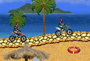 Motocross-rasio-ar-y-traeth