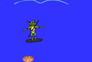 Surfing-game-with-a-ninja-turtle-and-pizzas