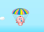 Parachute-xogar-cun-bebe