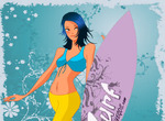 Surfer-berpakaian